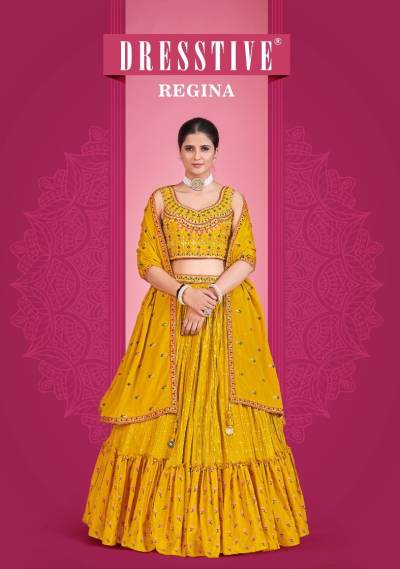 REGINA BY DRESSTIVE GEORGETTE LEHENGA CHOLI WHOLESALER IN INDIA